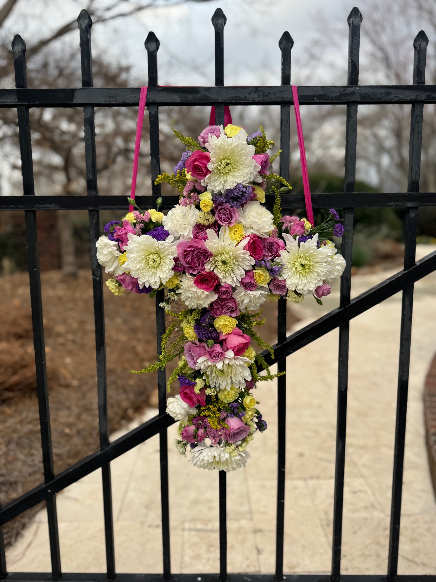Floral cross