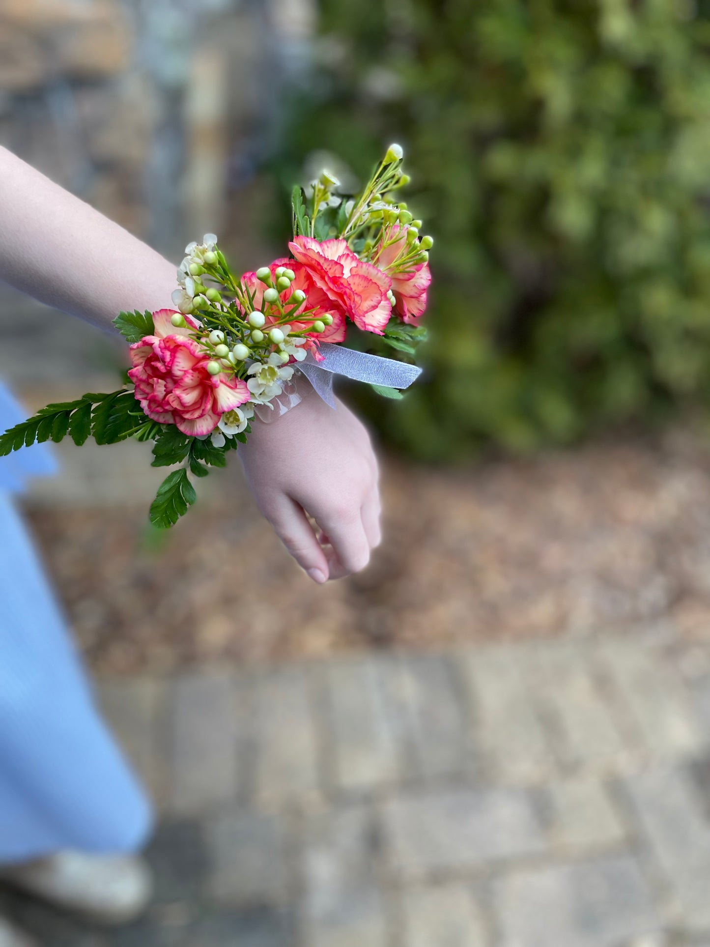 Floral cuff corsage