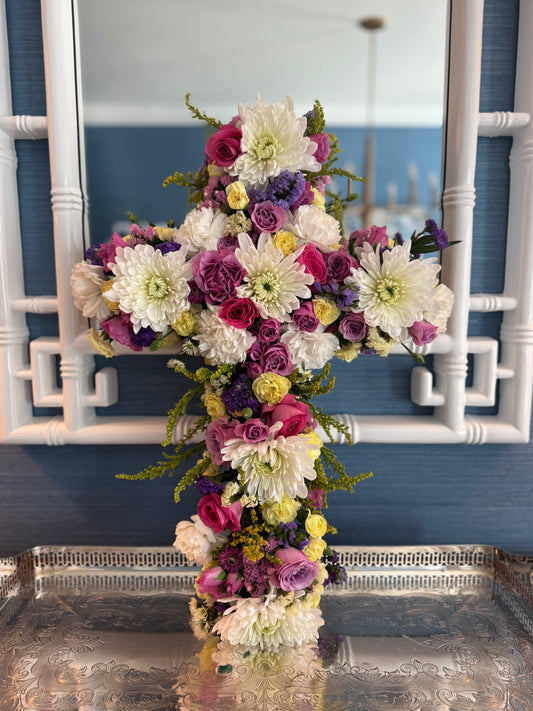 Floral cross