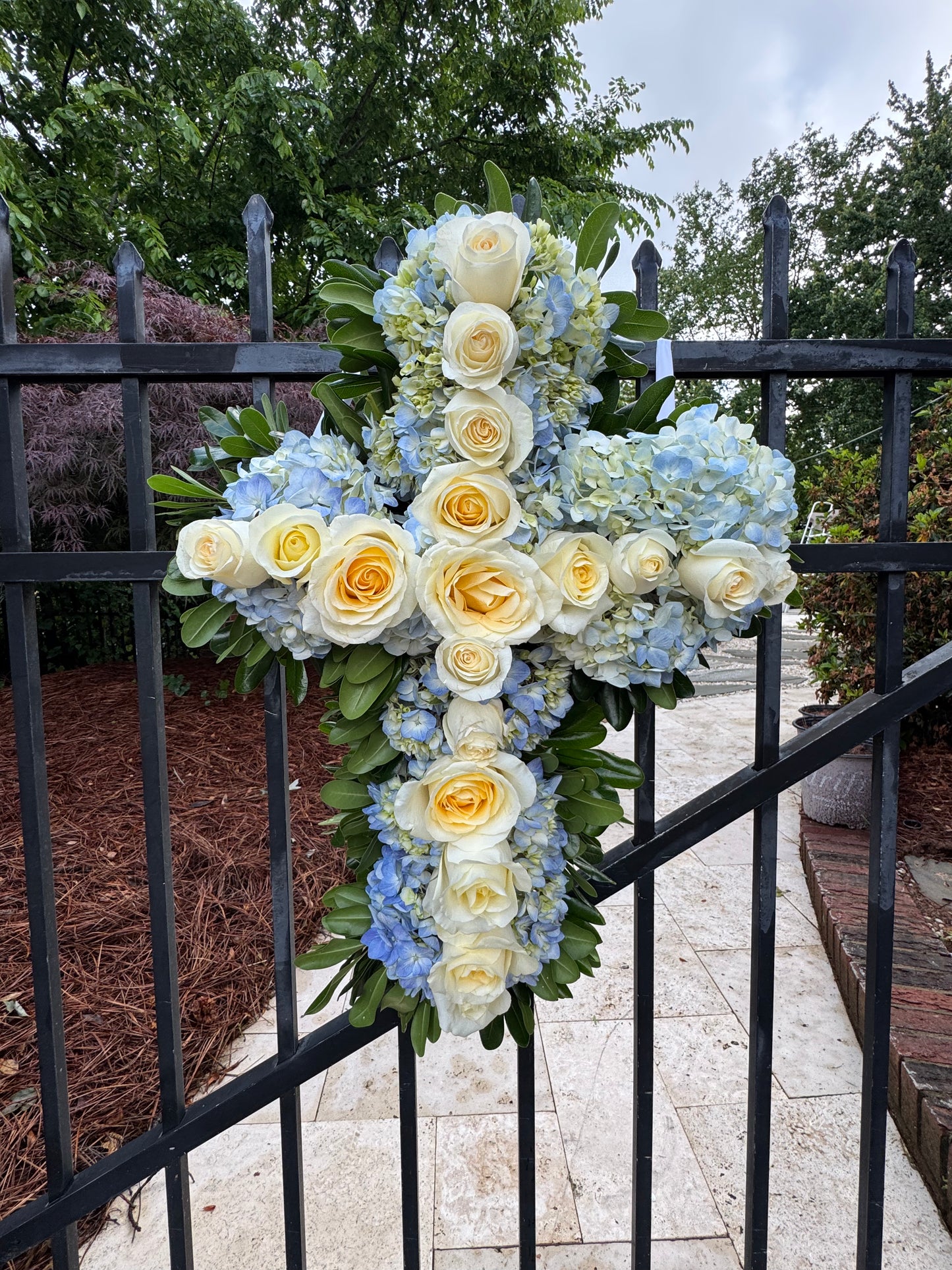 Floral cross